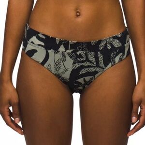 🌻NEW w.tags prAna GEMMA Reversible Swim Bottom in Seaside + Black Size Large
